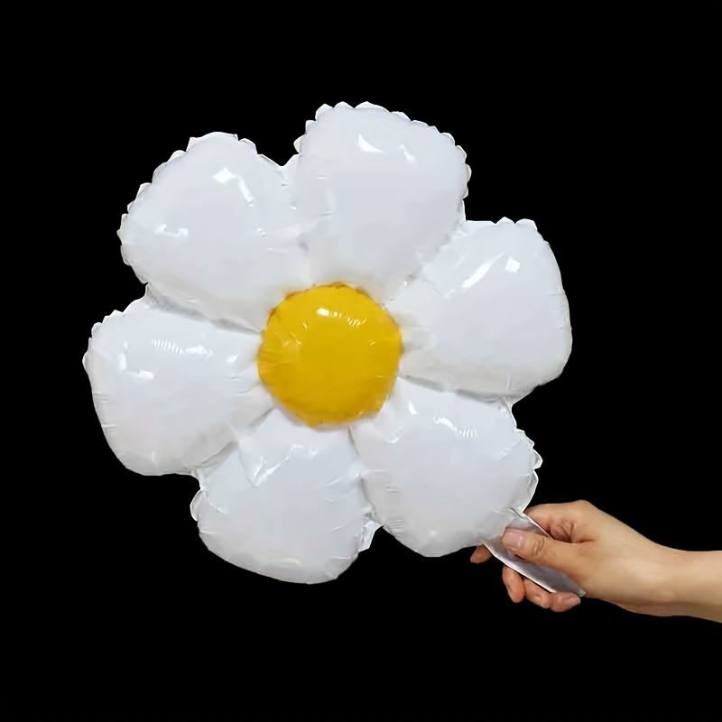 white daisy flower helium balloon sunflower