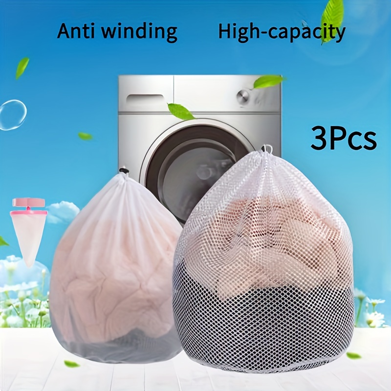 Drawstring Laundry Bag Mesh Machine Wash Special Protective - Temu