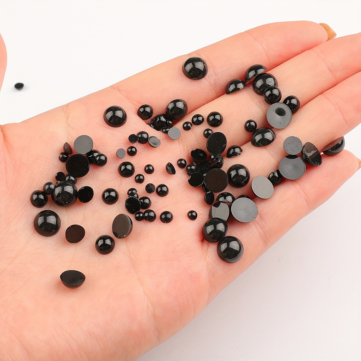 Yeux de sécurité en plastique - pour peluche et amigurumi - 14mm - Noir x10  paires - Perles & Co