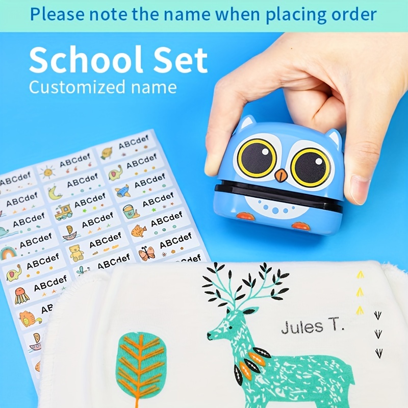 Top rated Personalized Blue Name Stamp Clothing Stamp The - Temu