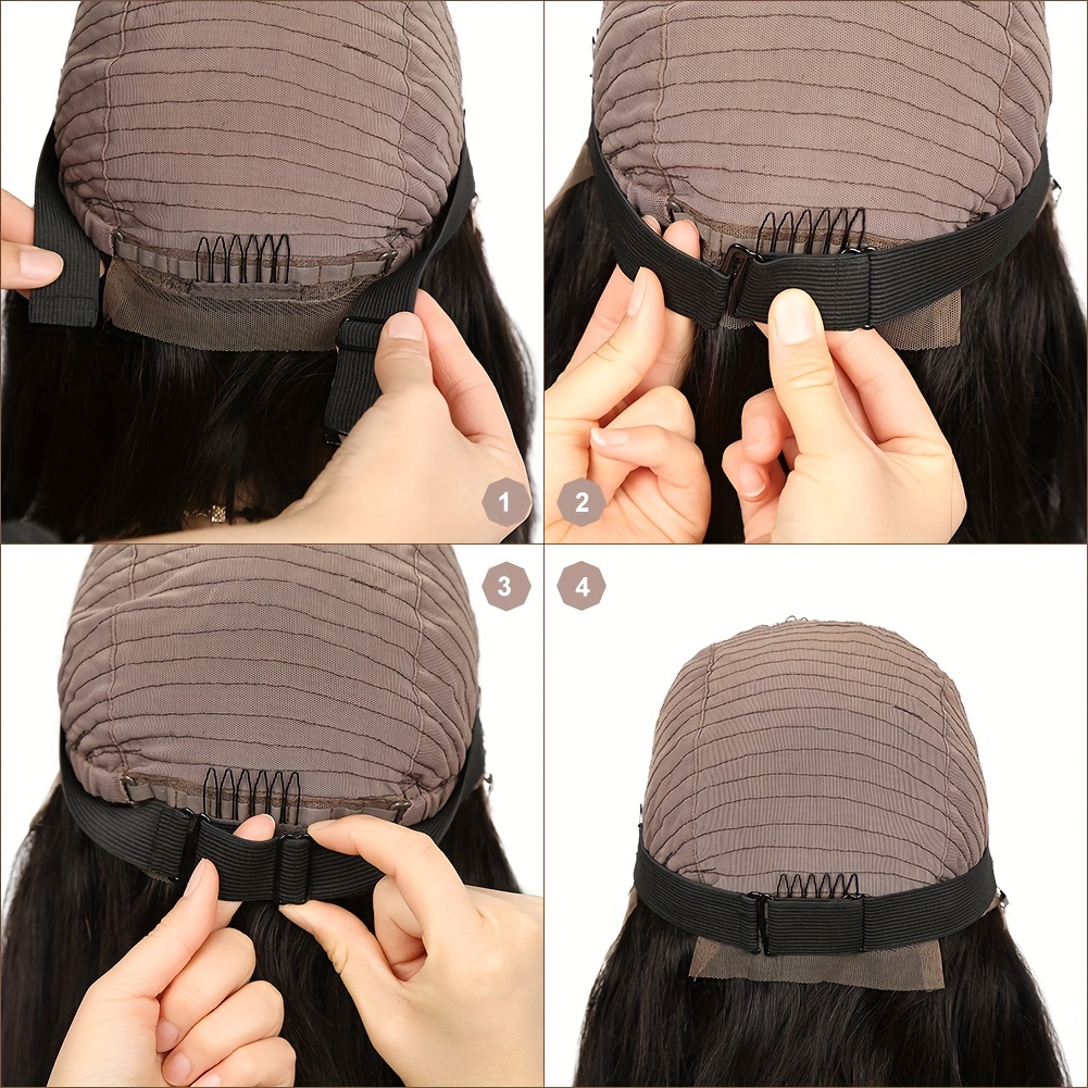 10PCS Elastic Bands For Wig Adjustable Elastic Band For Wigs Adjustable Wig  Bands For Making Wigs