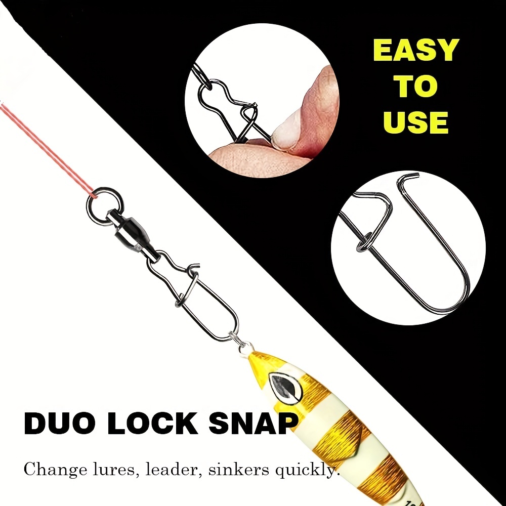 Upgrade Fishing Tackle Stainless Steel Swivel Lure Connector