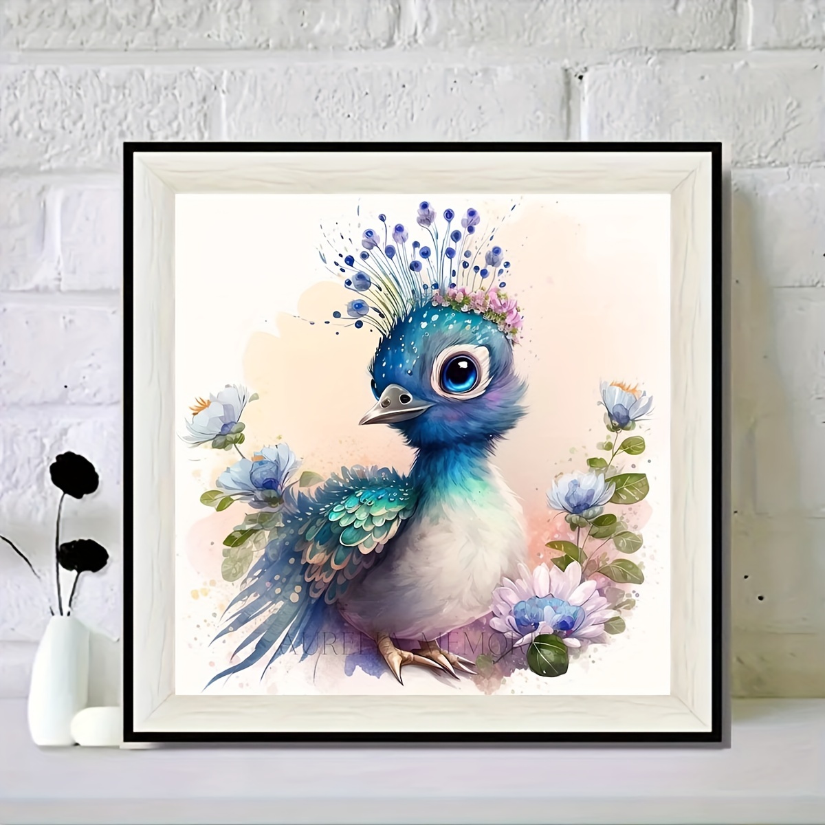 Mimik Peacock Diamond Painting,Paint by Diamonds for Adults, Diamond Art  with Accessories & Tools,Wall Decoration Crafts,Relaxation and Home Wall