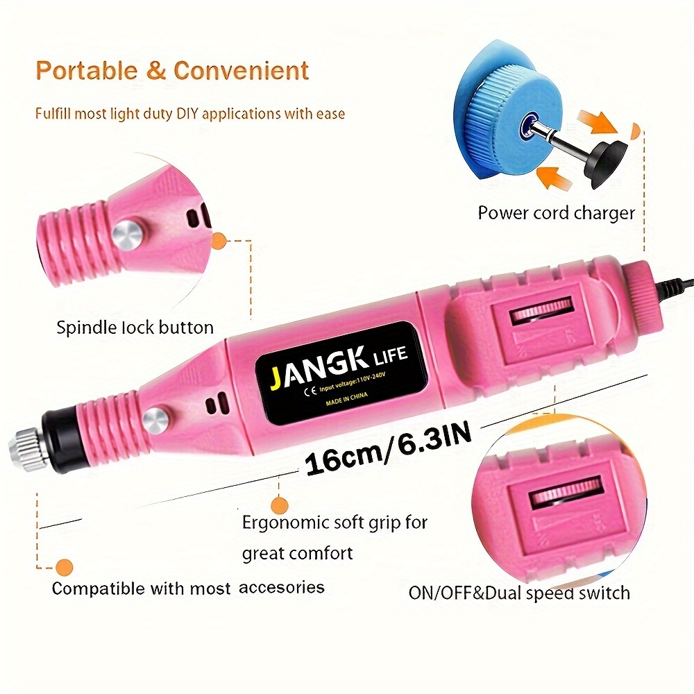 Mini Drill Rotary Tool Kit Rotary Tool Accessories & Flex Shaft, 5 Variable  Speed Rotary Multi-tool For Crafting Diy Project - Temu Japan