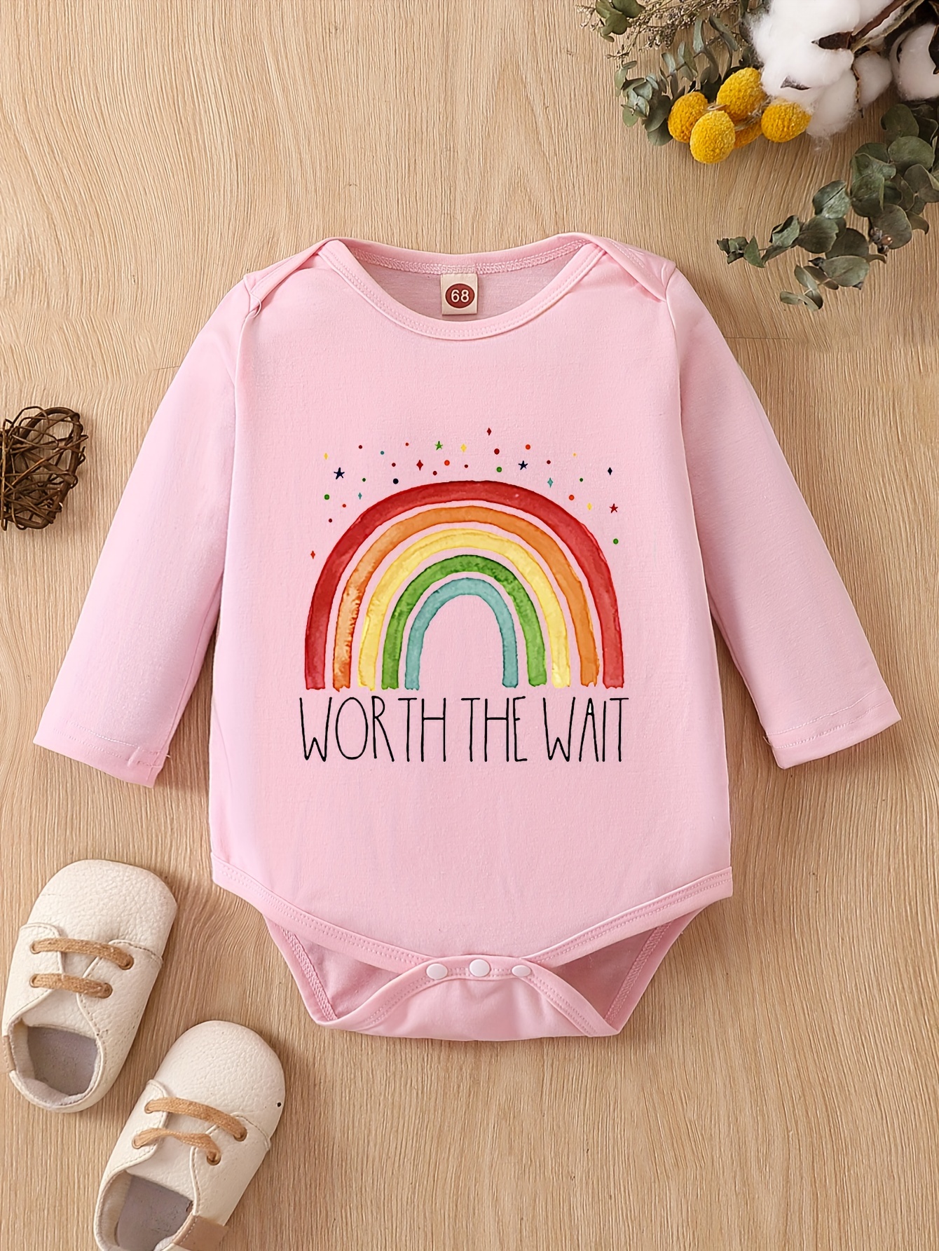 Rainbow onesie hot sale newborn