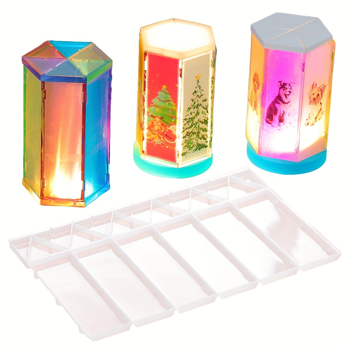 5pcs Mosaic Lamp Ornament Resin Molds – IntoResin