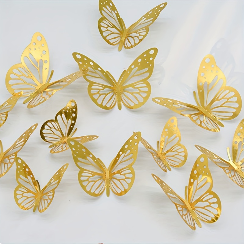 Artificial Golden Powder Butterfly Fake Butterfly - Temu Australia