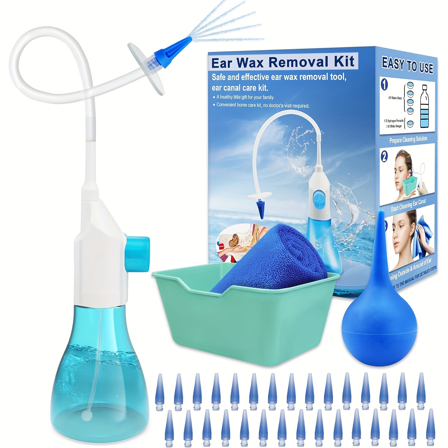 Ear Irrigation Cleaning Kit Ear Wax Removal Set with Ear Washing NEW2024  9CF7
