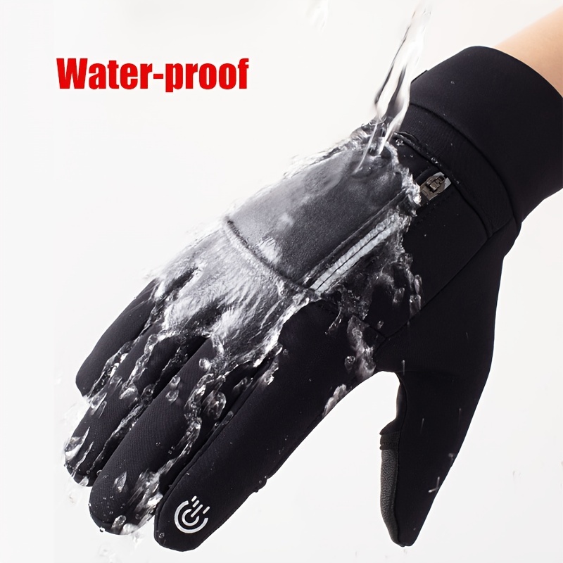 Finger Gloves For Men In Autumn And Winter, Warm Cycling, Touch