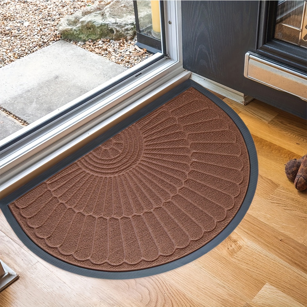 Half Round Door Mat For Indoor Outdoor Welcome Mat Dirt - Temu