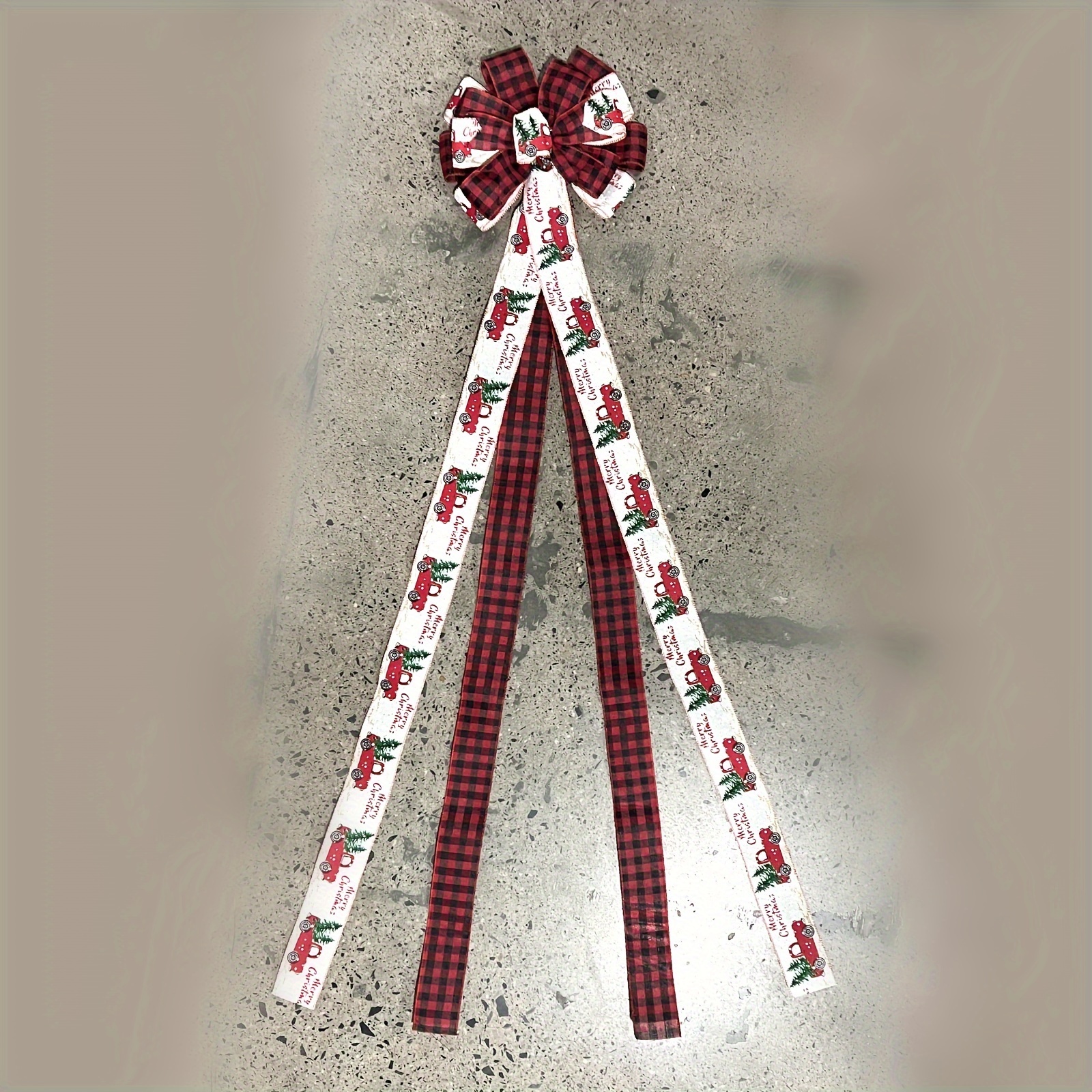 Red Velvet Christmas Wreath Bow Great Christmas Garland - Temu