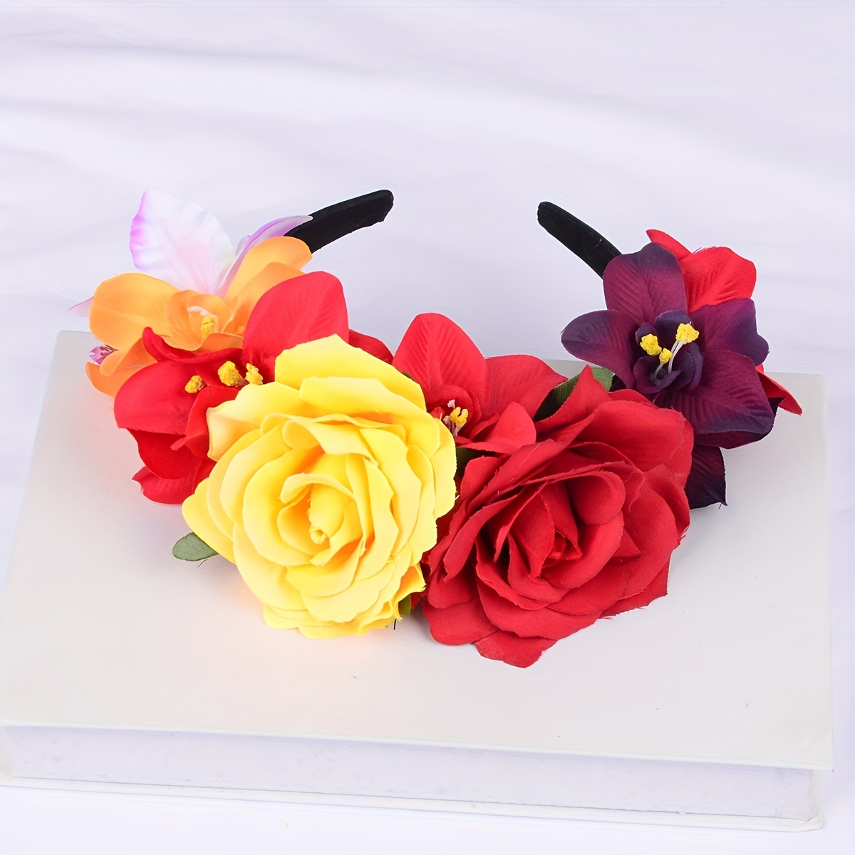 Buy DEEGLO Fancy Rose Stone Hair Accessories Colorful Artificial Rose  Flowers Fashion Hair Clips/Pins For Women's & Girls (Red) - Lowest price in  India| GlowRoad