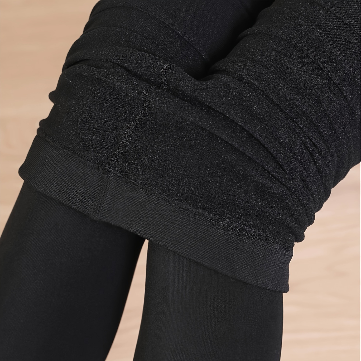 Fleece Lined Pantyhose Warm Comfy Transparent Legging - Temu