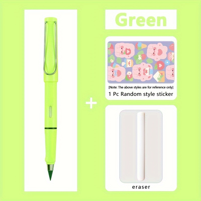 Pencil Technology Inkless Metal Pencil With Sticker And 1 - Temu