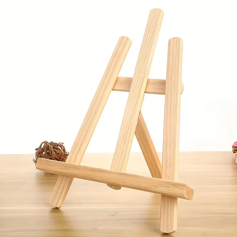 Wooden Artist Easel for Floor, Includes a Height-adjustable Shelf