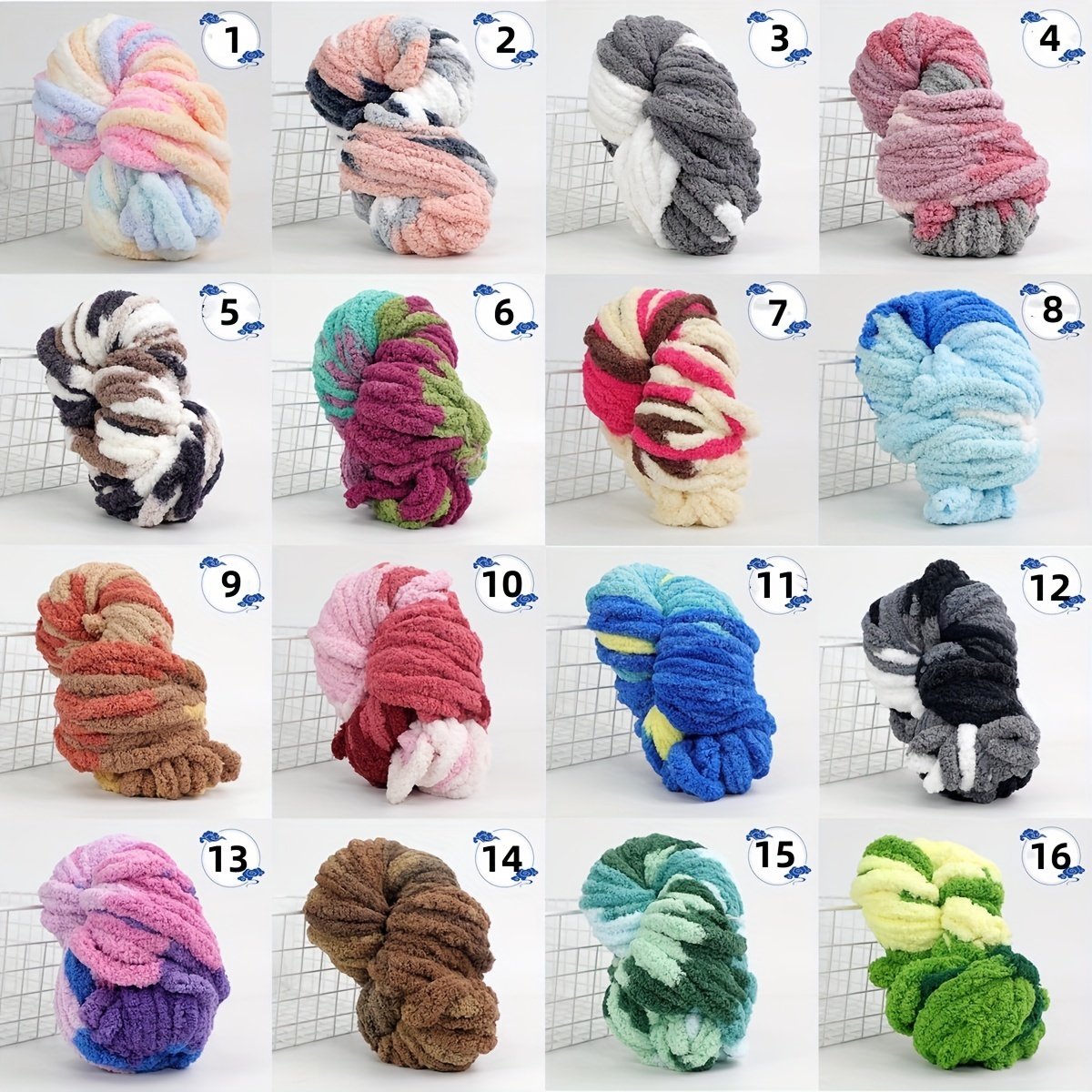 24 Yards Chenille Chunky Yarn Knitting Thick Bulky Diy - Temu