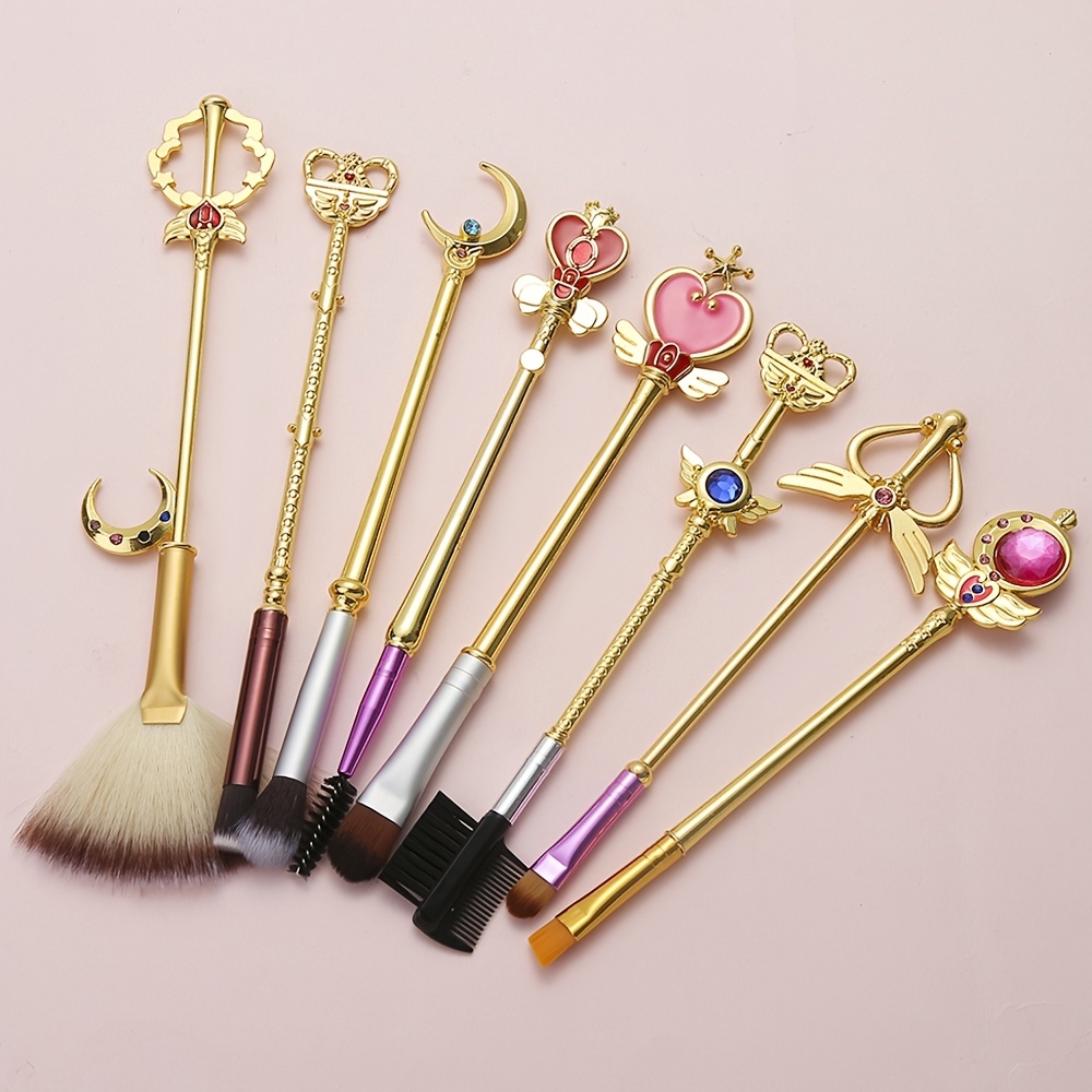 Anime Makeup Brushes Set Cute Magic Wand Makeup Brushes - Temu