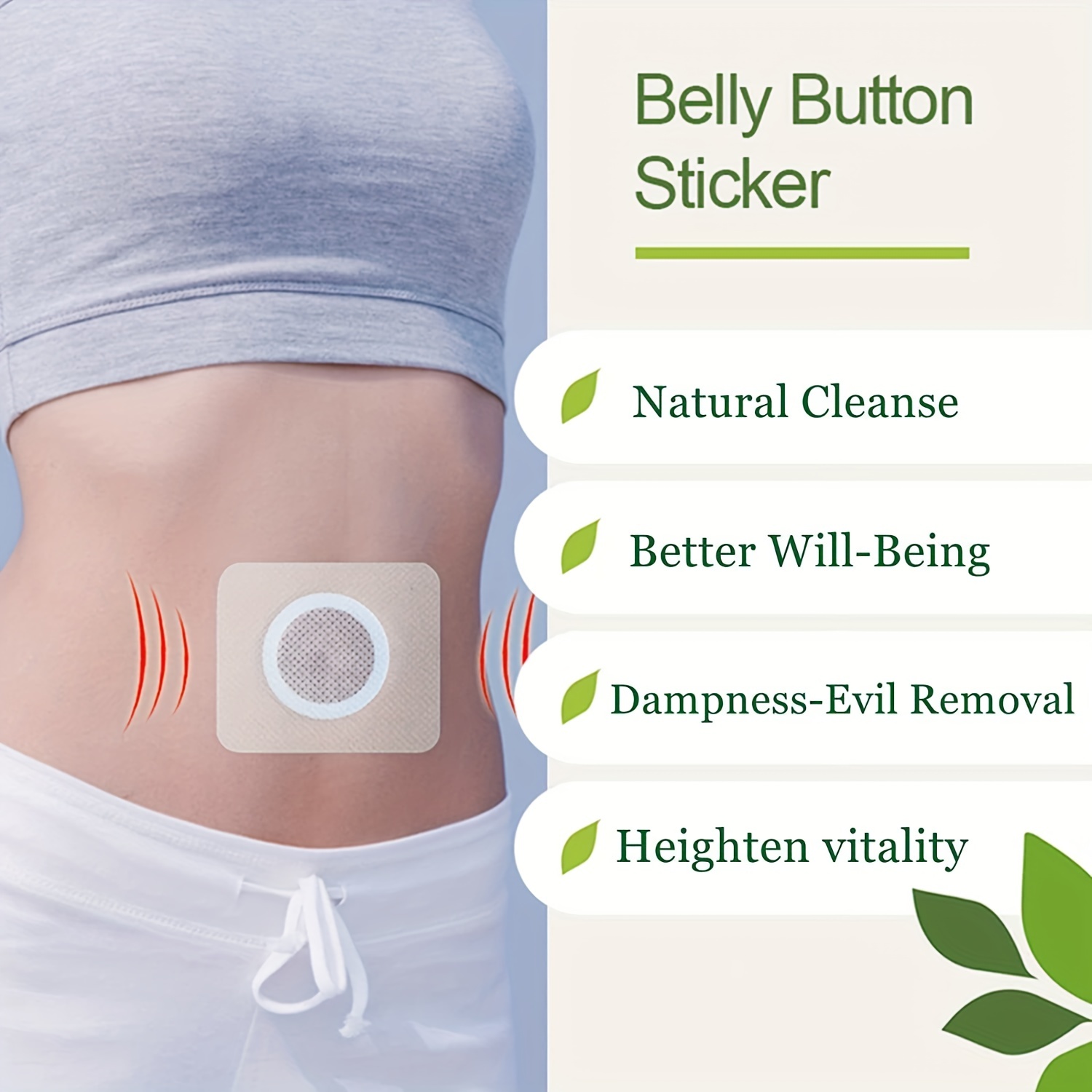 30Pcs Mugwort Natural Cleanse Patches for Belly