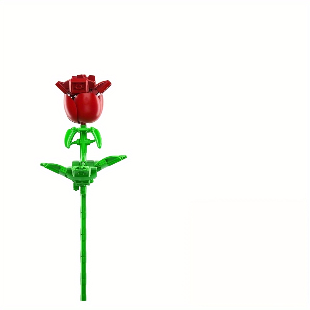 Künstliche Blumenstrauß Bausteine Kit, Botanische Sammlung Set für  Erwachsene, Wohnkultur Accessoires, nicht kompatibel mit Lego (547 Stück)