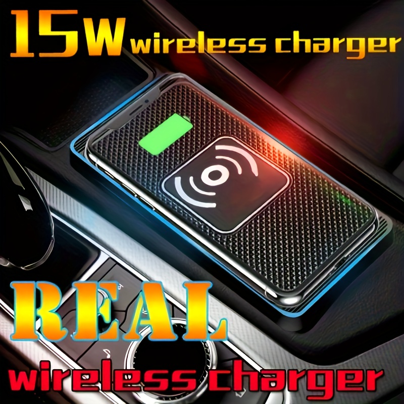 15w Fast Qi Wireless Charger pour Samsung Galaxy S23 S21 S22 Ultra Plus  Téléphone Sans Fil Chargeur Pad Respiration Lumière Cadeau