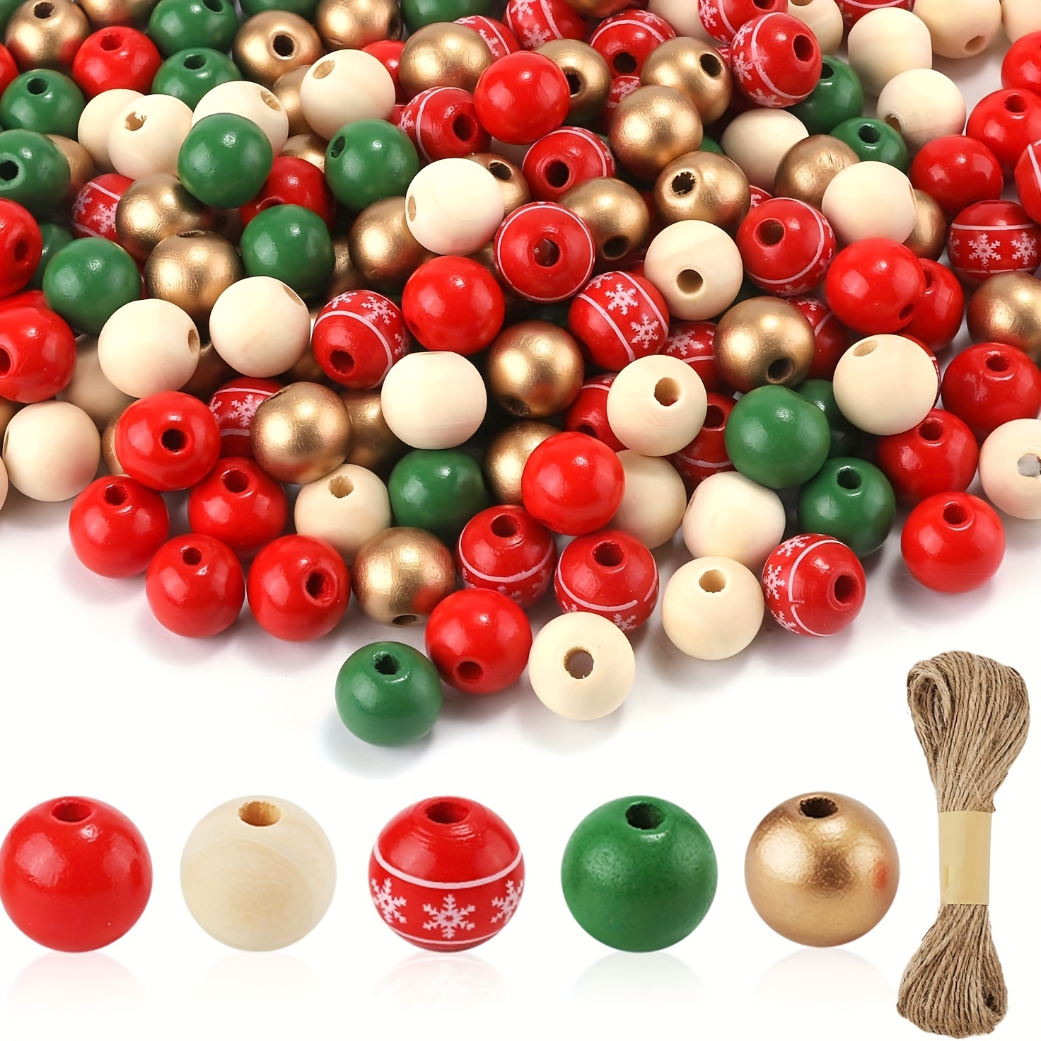 Mixed Color Style Christmas Button Crafts Wooden Christmas - Temu
