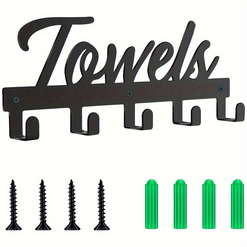 Letter hooks 2024 for towels