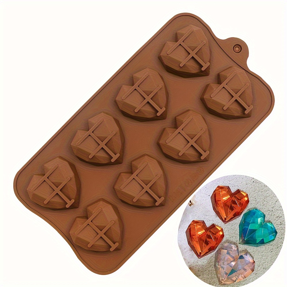 1  heart shaped chocolate mold 3d silicone mold candy mold pudding mold baking tools kitchen accessories valentines day decor details 5