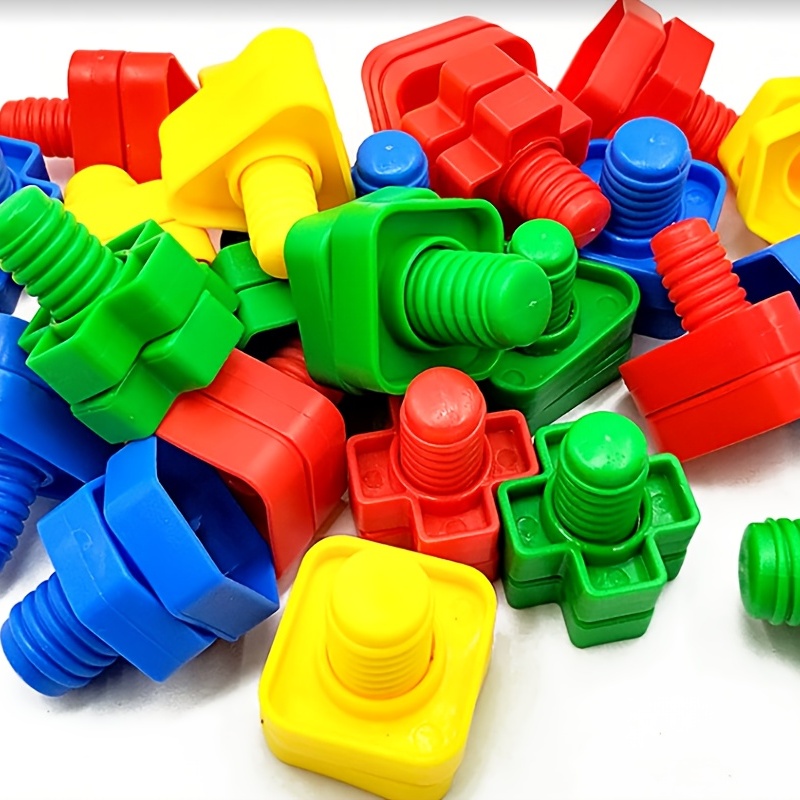Baby Puzzle Toy for 1-2 Years Old - Shape Pairing Screw Assembly