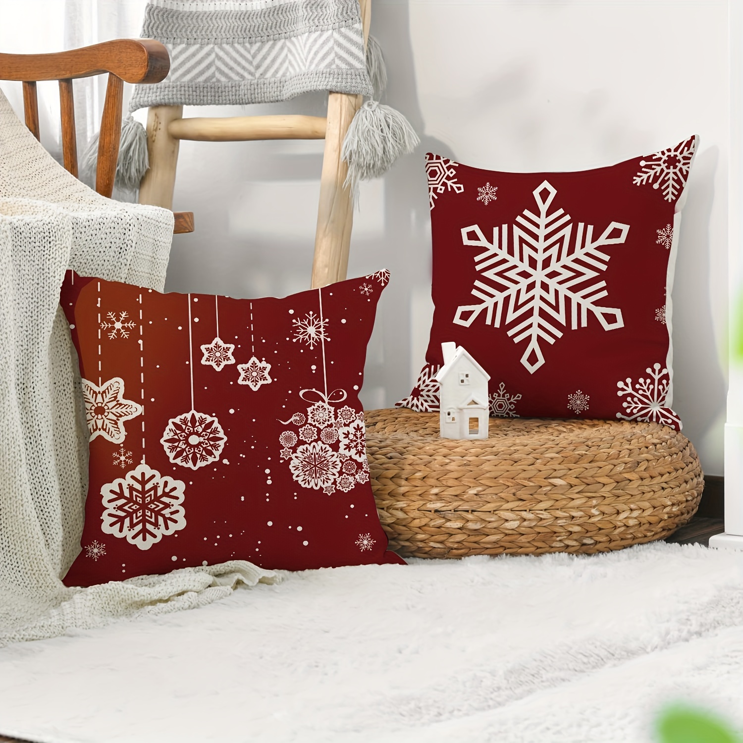 Christmas Snowman Letter Throw Pillow Cover Home Sofa Cushion Cover Linen  Blend Throw Pillow Home Pillow Insert Not Included - Temu Sweden