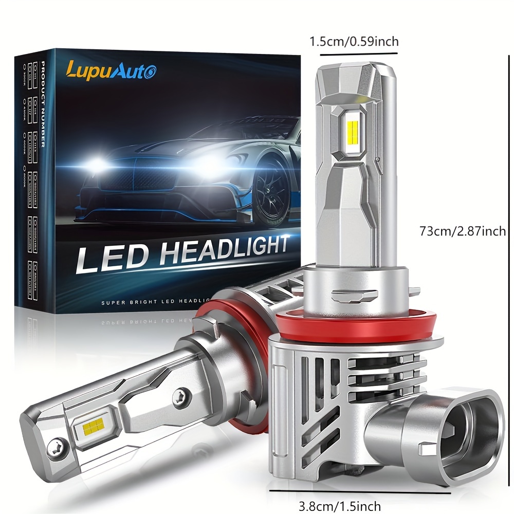 2 Uds Faros Coche H4 Led H7 Led Canbus H1 H3 H8 H11 9005 - Temu Mexico