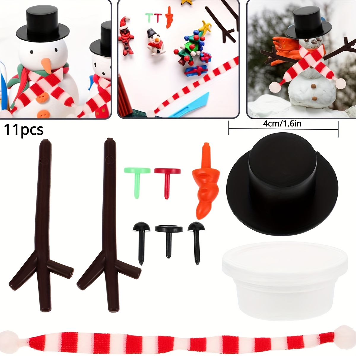 Build A Snowman Kit christmas Decorations Christmas Crafts - Temu