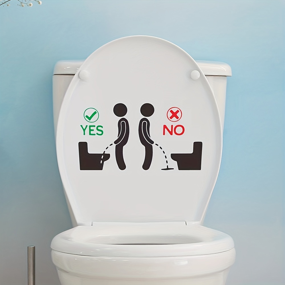 Rv Toilet Universal Cartoon Toilet Sticker - Temu