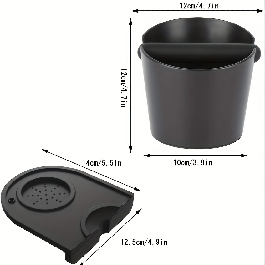 Knock Box Moudre la poubelle, Antidérapant PerfecGrounds pour Delonghi  Breville Barista Produits Accessoires Outils pour Machine à Expresso