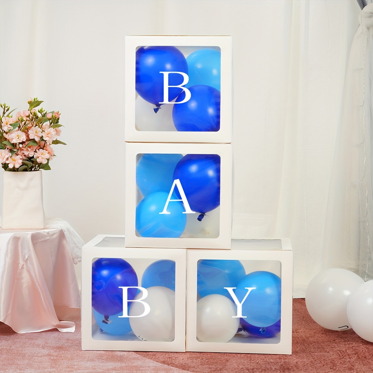 Set Cajas Bebés Letras Decoraciones Transparentes Baby - Temu Chile