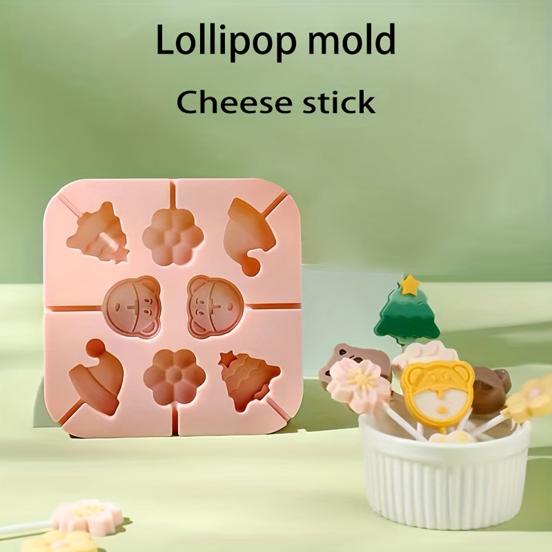 Cheese Shape Silicone Mold8 Cavity Cake Pop Molds 
