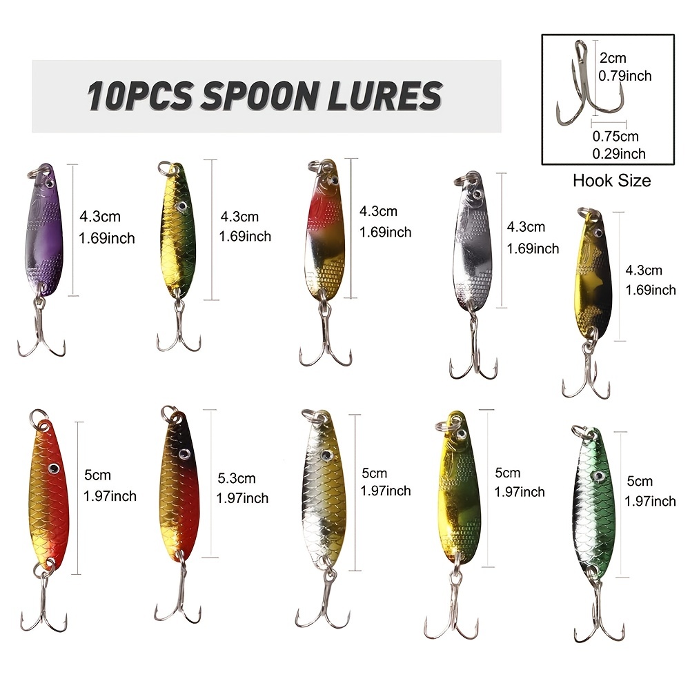 Fishing Lure Set Soft Hard Bait Kit Minnow Metal Jig Spoon - Temu Germany