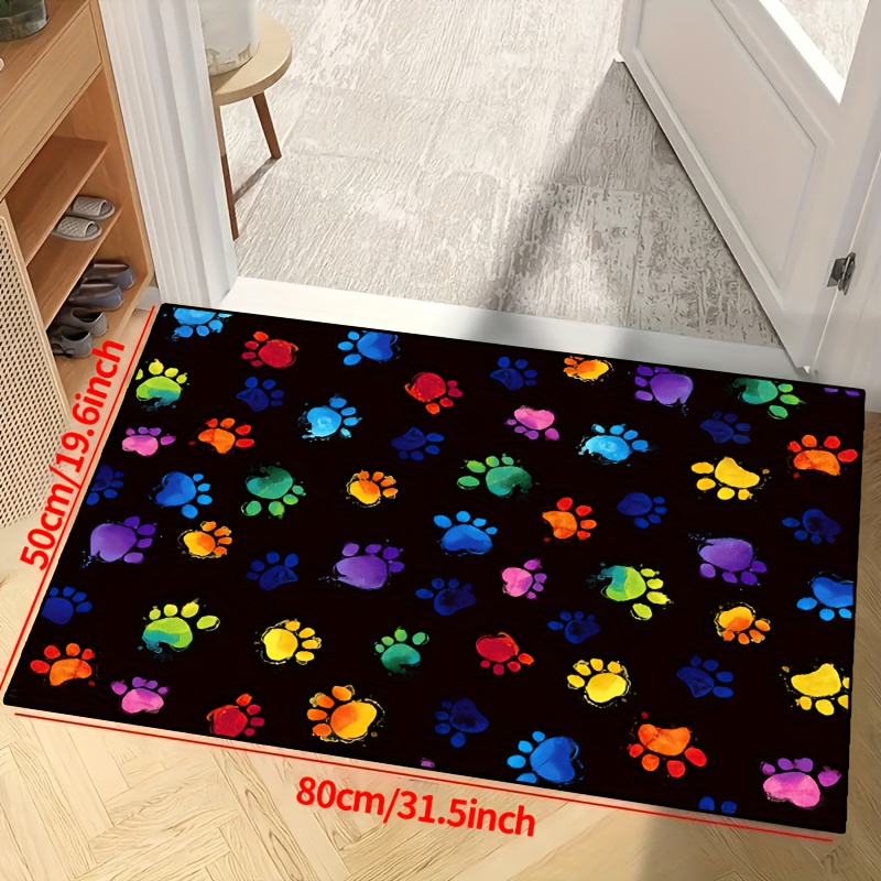 Cute Dog Pattern Area Rug Fashion Comfortable Indoor And - Temu