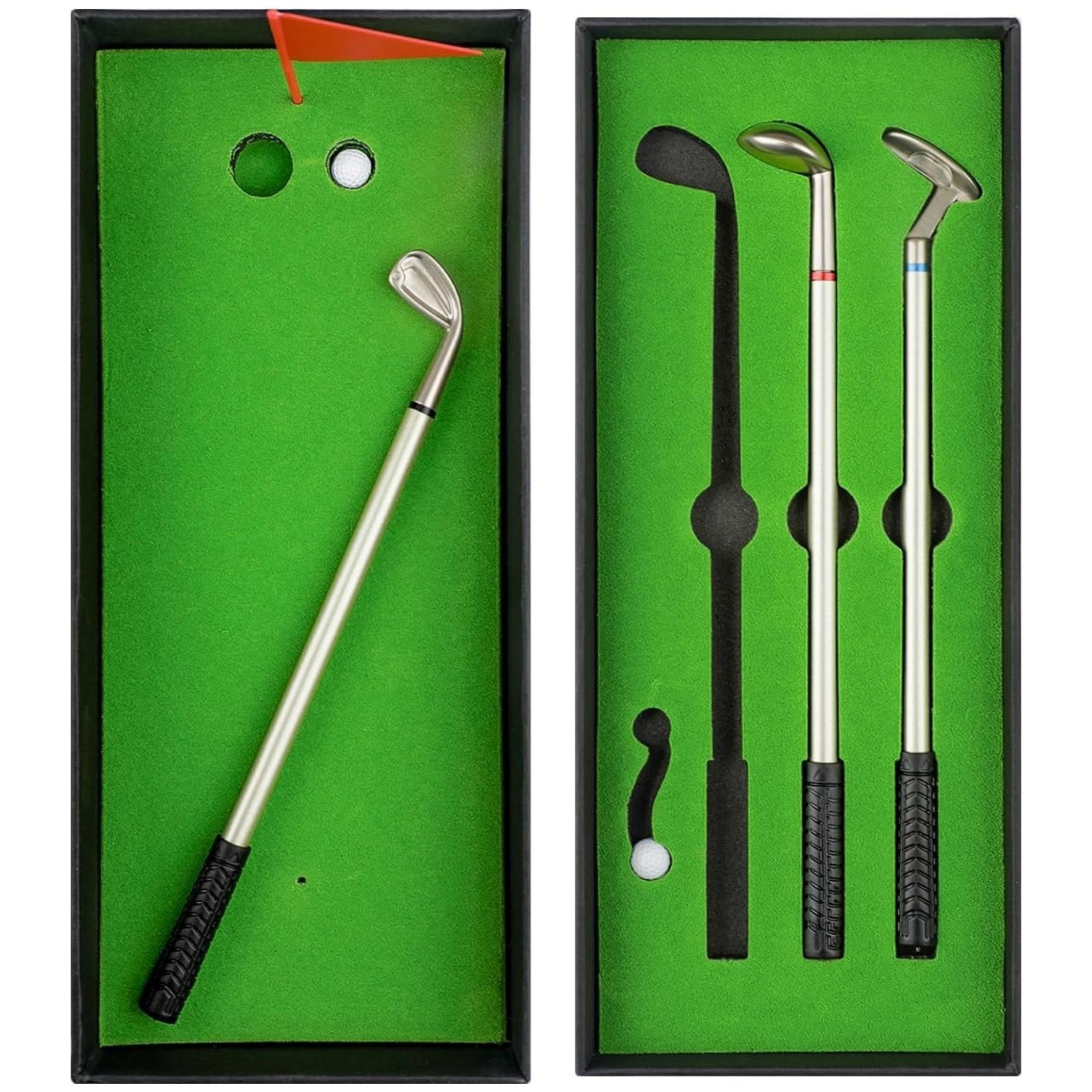 Golf Pen Holder Gifts for Men Women, Unique Birthday for Dad Boyfriend Boss Coworkers Golfers, Cool Office Gadgets Desk Decor, Mini Golf Pen Cup