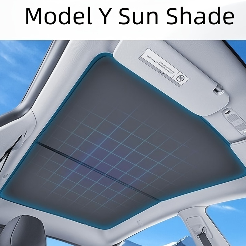 For Model Y Roof Sunshade2023 thickenUpgraded for 2020-2023 Accessories  Visor Shade UV Reflector Reflective Covers Block Harmful UV Rays