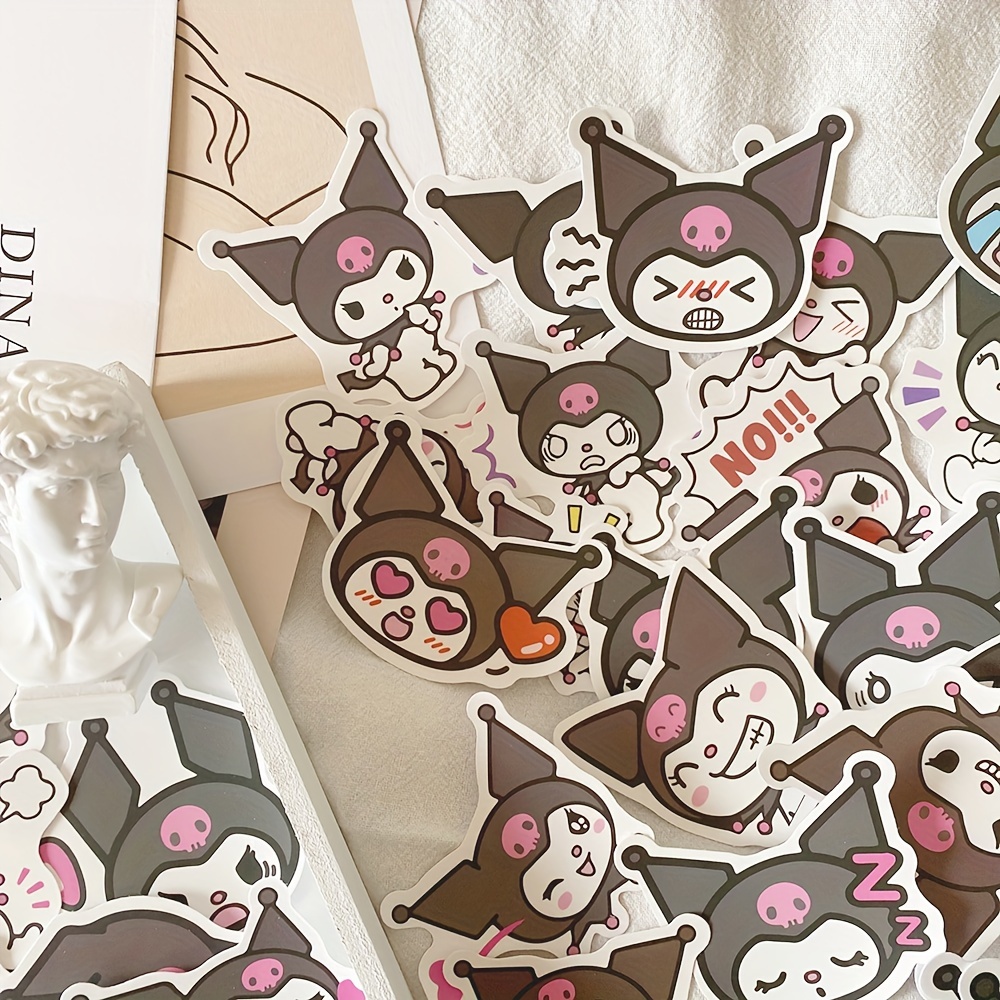 50pcs Cute Cartoon Sanrio Kuromi Stickers For Notebooks, Laptops, Journals,  And Phone Cases Decoration DIY Stickers