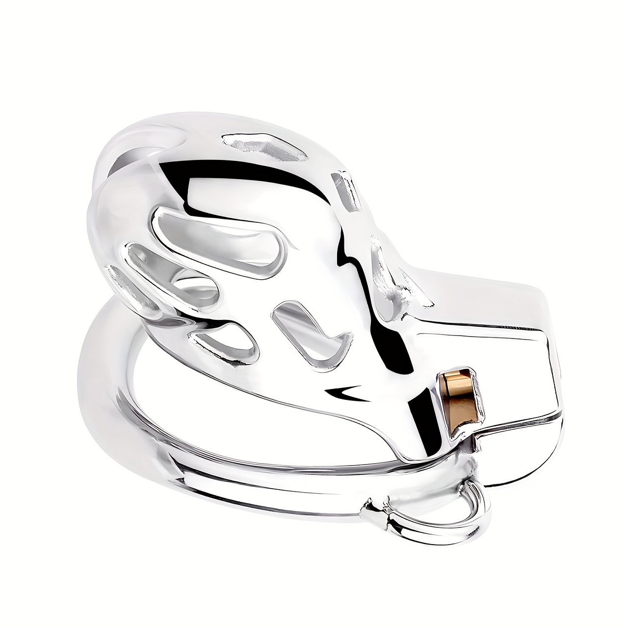 Buy Chastity Lock Cock Cage Stainless Steel Chastity Belt Men's Penis  Exercise Chastity Cage Smooth Chastity Belt Men's Restraint SM Training  Play Penis Restraint Men's Chastity Device Bondage Cage Sex Toy Adult