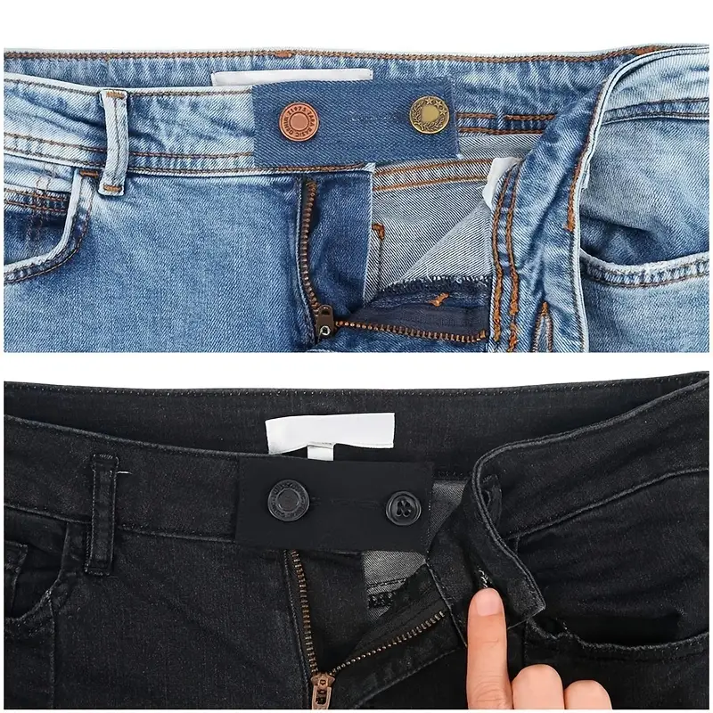 YUANHANG Pants Waist Button Extender: 16Pcs Button Extenders for Jeans -  Women Men Pants Waist Extenders - Pants Waist Extension 1/1.3 Inches - 5