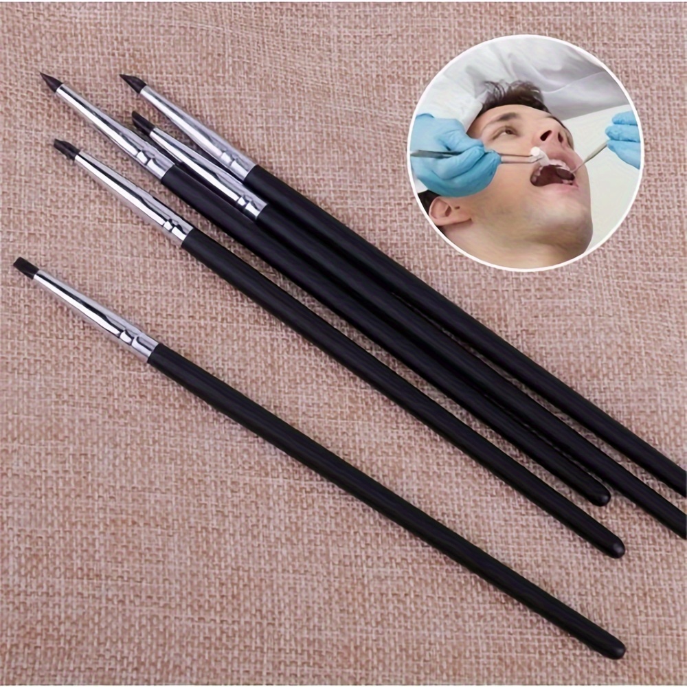 5pcs Rubber Silicone Tip Paint Brushes for Watercolor Oil Painting