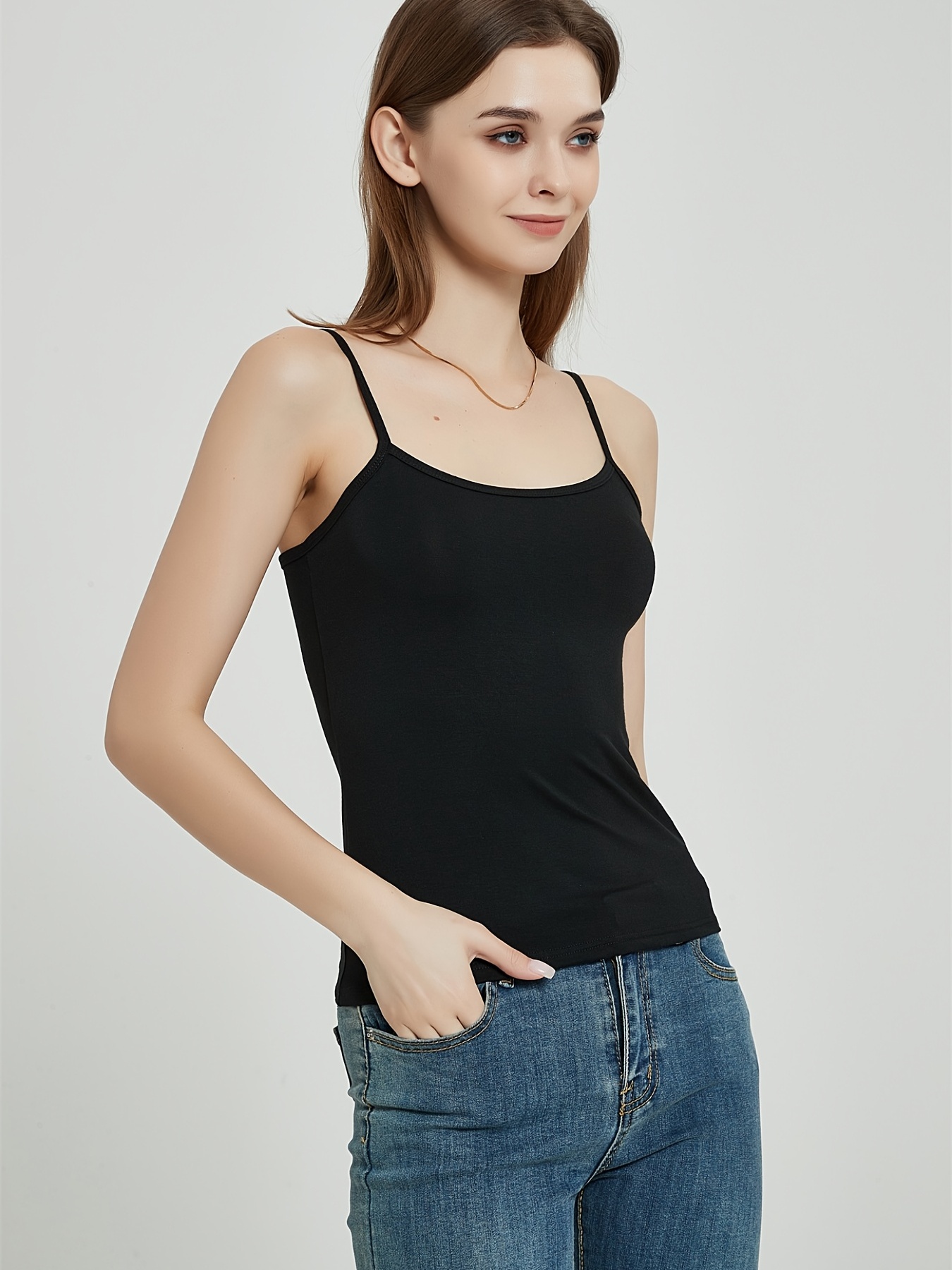 Ruched Spaghetti Strap Top Sexy Sleeveless Cami Top Summer - Temu