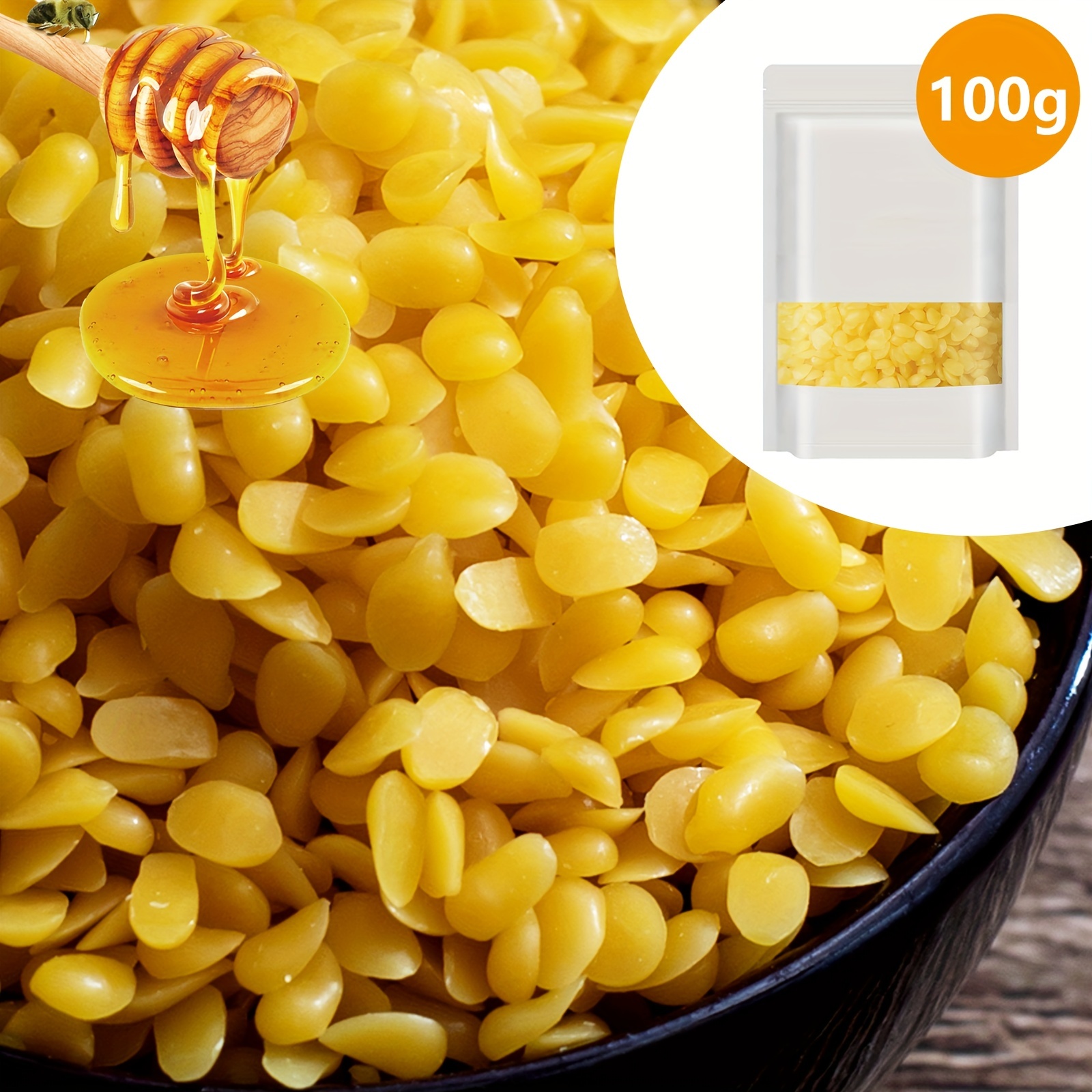Yellow Beeswax Pellets - Perfect For Diy Candles, Skin Care, Hair