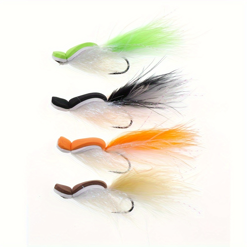 Gurgler Fly Barbed Floating Fly Hook Top Water Fly Trout - Temu