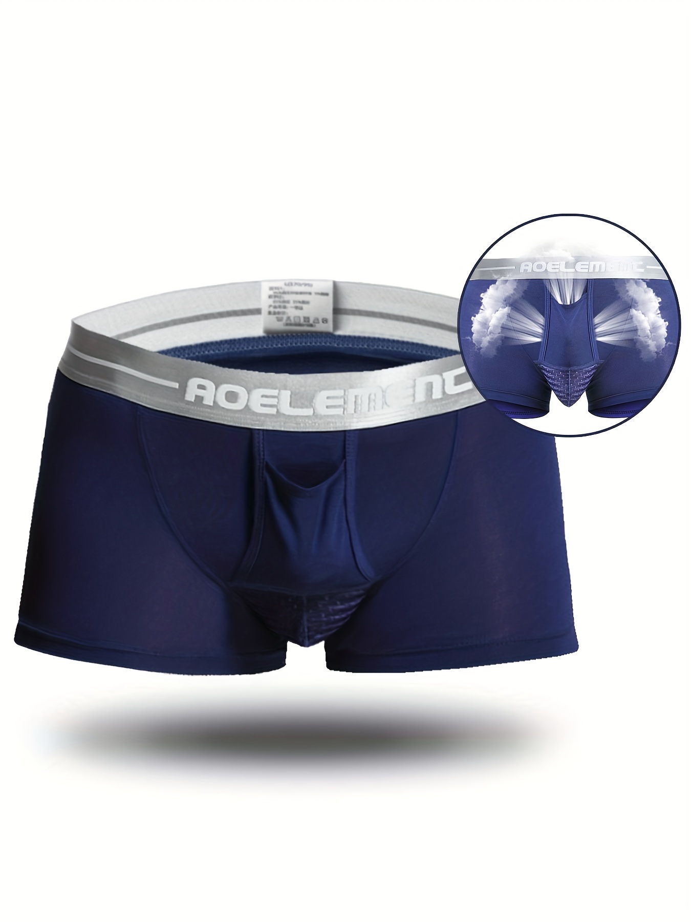Boxer Brief Shorts Men Underwear Boxers Button U convex Penis