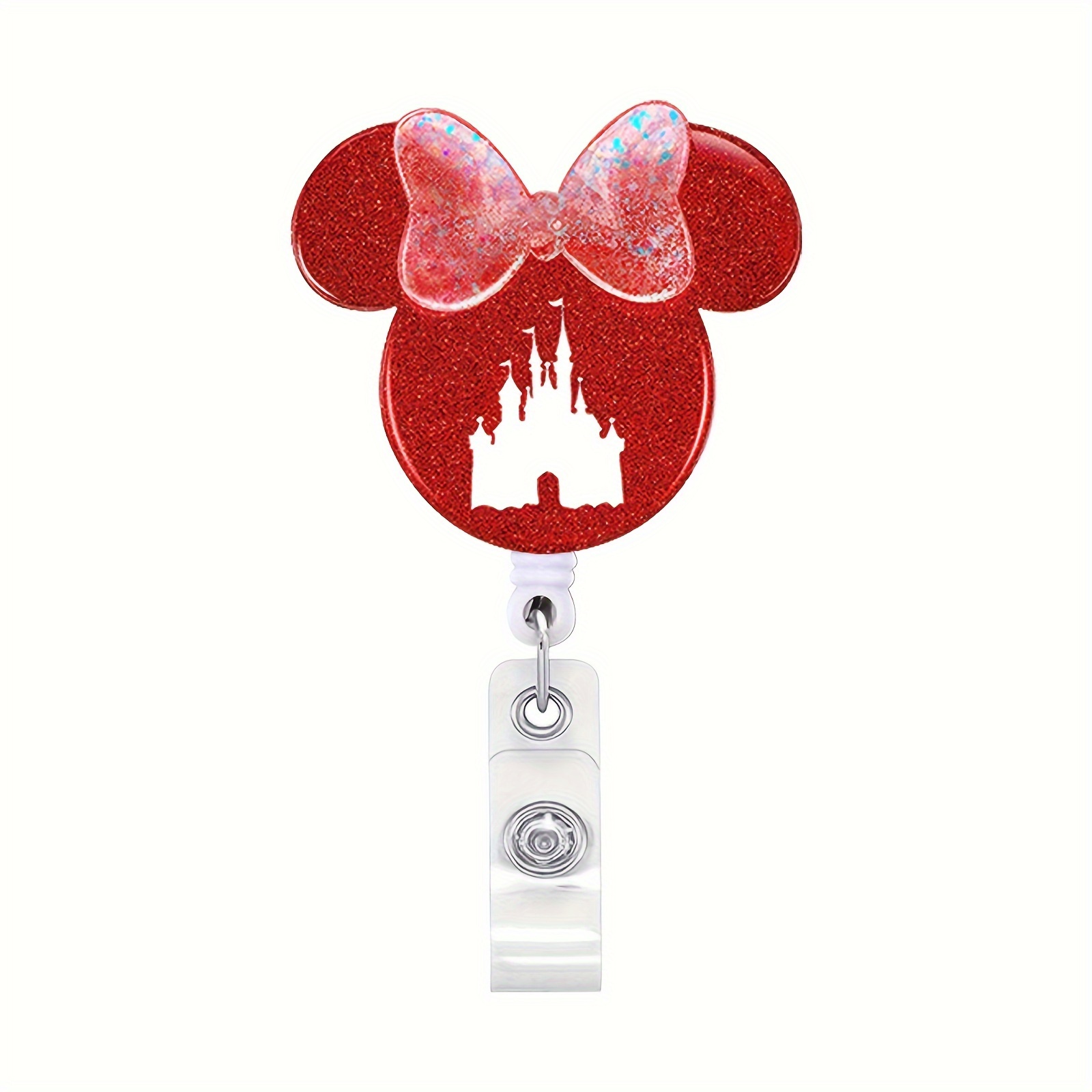 Mickey Mouse Disney Retractable Badge Reel ID Holder Medical Gift