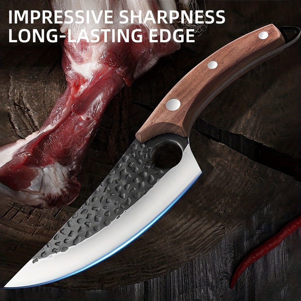 Huusk Knife Japan Kitchen Knife Forged Viking Boning Knife Butcher Chef  knife