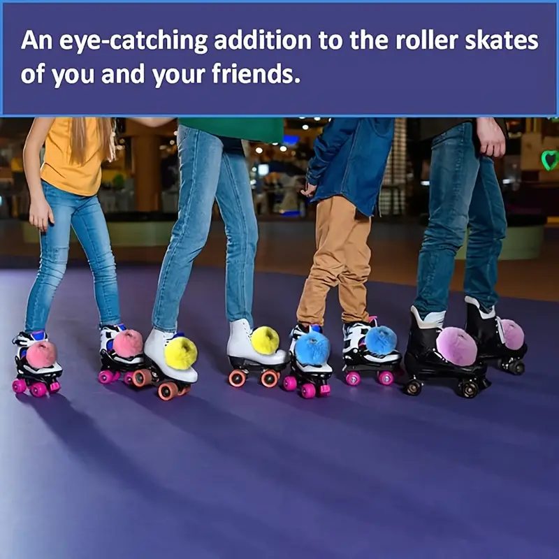 Roller Skating Pom Ball With Bell + Roller Skating Shoes - Temu
